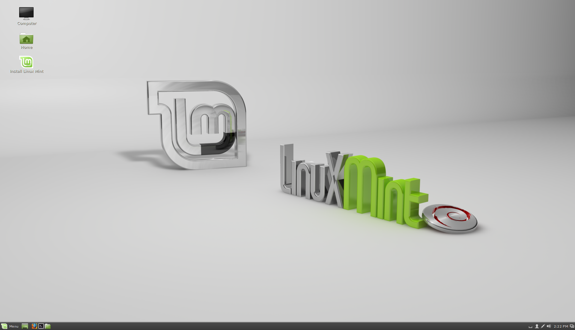 Screenshot of LMDE desktop