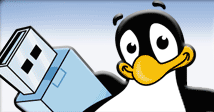 Pendrive penguin logo